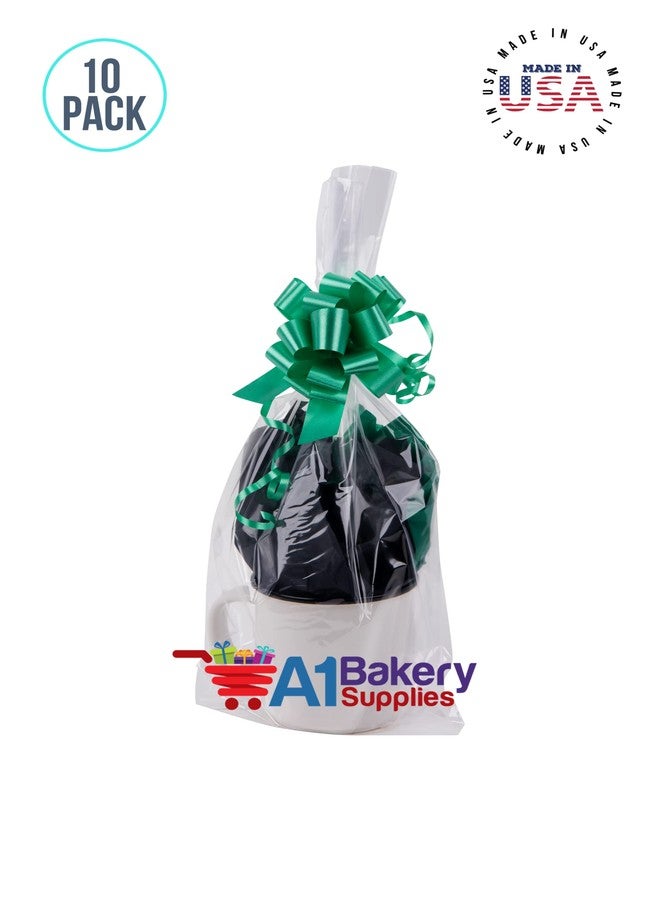 مستلزمات أيه1 باكيري أكياس تغليف هدايا من السيلوفان من A1 Bakery Supplies، أكياس سلال هدايا، أكياس سلال هدايا، عبوة من 10 أكياس فقط (12 بوصة × 24 بوصة) - Image 3